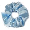 Mytoptrendz® Elastico per capelli per coda di cavallo, grande, lussuoso, liscio, morbido, setoso, tinta unita, senza traccia, per ragazze e donne, capelli ricci spessi - (azzurro)