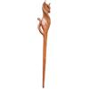 Marycrafts Forcina per capelli a forma di gatto, in legno, fatta a mano