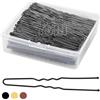 Mbsomnus 200 Pezzi Forcine per Capelli a Forma di U Forcine 7cm Nero | Capelli Donna Mollette per Capelli Donna, Forcine Professionali, Ragazze e Parrucchiere
