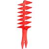Dioche Pettine d'oro Pettine per Capelli a Denti Larghi Uomo - per Capelli a Olio su Entrambi i Lati, Plastica retrò, Resistente e Portatile, Ideale Facile Toelettatura (rosso)