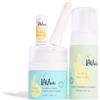 LAV Kids Set per la cura del viso, schiuma detergente 100 ml, crema idratante 50 ml e burro per labbra con fascia per capelli e borsa