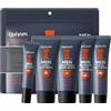 BSMKCL Kit per la Cura della Pelle da Uomo - Set Essenziale di Routine con Detergente Viso, Scrub, Crema per gli Occhi e Crema da Giorno