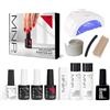 Mesauda Milano MESAUDA STARTER KIT GEL POLISH 14 ML SMALTO SEMIPERMANENTE UNGHIE + FORNETTO LED 48W + base top Ultrabond primer nail prep OMAGGIO SMALTO 10 ml Zakiss + accessori
