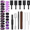 FIDWALL Set Di 14 Magneti Per Unghie,Stick Magnetico Per Smalto Gel Occhi Di Gatto,Strumento Per Nail Art Penna Magnetica Diy Magic 3D Magnet Stick,Accessori Per La Manicure