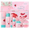 QUIYUM Kit Cura Viso Anguria e Niacinamide, Set Regalo Skincare per Ragazza | Cofanetto Cura della Pelle 14 Pezzi, Beauty Routine Glow Up per una Pelle Luminosa, Adatto a Tutti i Tipi di Pelle