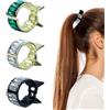 VONJUMA 3 Pezzi Mollette Capelli Donna Fermaglio Capelli Donna Per Capelli Piccoli Capelli Ricci Spessi Colori Misti Accessori Per Acconciature Con Presa Forte Ideali Per Donne E Ragazze Verde Nero Or