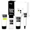COXIR Beauty Kit Viaggio COXIR Black Snail Starter Kit/Detergente 30ml, Tonico 30ml, Siero 15ml, Crema 20ml / K-Beauty