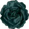 Mecool - Fermaglio grande con rosa, ideale per ragazze, matrimonio, festa, accessori per capelli, 1 pezzo (confezione da 1), colore: verde intenso
