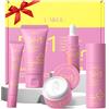 LAIKOU 5 in 1 Glow Up Skincare Set, 5 pezzi Set Cura del Viso Donna | Kit Viaggio Cura Viso, Idea Regalo Bellezza Ragazza per San Valentino, Festa della mamma, Compleanno