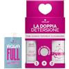 Veralab Kit Doppia Detersione, Olio Denso 80ml + Spumone 100ml + Panno in Microfibra per Detersione e Microesfoliazione, Travel-Friendly