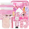 ZKONLY Skincare Kit Formato Viaggio, Skincare Set Regalo Donna di Cosmetici da viaggio per donna, Skin Care Kit con crema per le mani, balsamo per le labbra,lozione per il corpo,dischetti per gli occhi
