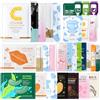 Allony 30 Pezzi Set Maschere Viso, Kit Maschere Viso Regalo Donna | Include Maschera Viso Purificante, Lip Mask, Pach Occhi per Borse e Occhiaie, Maschera Idratante Viso, Overnight Mask
