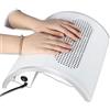 Clicled Aspiratore Polveri Unghie Professionale Da Tavolo 80W 858-5 | Manicure Pedicure, Estetica, Cuscino Poggiamano, Aspirapolvere Limatura