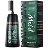 LuckNest Tintura per capelli nera, schiumosa, vegetale, per donne e uomini, per copertura dei capelli grigi, per uno stile immediato, con pettine (bronzo)