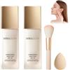 flysmus Miraglow Fondotinta Adattivo over 50 | Fondotinta Miraglow 4 in 1-30ML*2 | SPF30+. Anti-età. Pennello+spugna inclusi. Cambio colore smart auto-adattante. Per tutte le pelli.