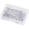 DOITOOL 50pezzi Spilli t Per Parrucca in Acciaio Inox Scatola Di Plastica Per Cucire Bloccare e Lavorare Maglia