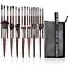 CNNONE Set di pennelli per trucco naturale per ombretto, pennelli per trucco con setole di capra per trucco nabor kistey miscelazione pinceaux maquillage (ZH00280)