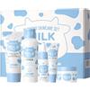 LAIKOU Milk Set Regalo per la Cura Della Pelle 5 Pezzi Routine Viso Viaggio | Set Skincare Ragazza Adolescente con Detergente Viso Tonico Idratante Crema Occhi Siero, per Ritorno a Scuola Viaggi Travail