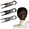 YAWYO Set da 3 forcine francesi, fermagli per capelli a forma di U, accessori per acconciature Prestige Twist per donne (3 colori)