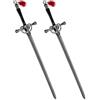 Catime 2 Pcs Bastoncini per Capelli, Forcina Cinese, Spada Metallo Donne Bastoncini Capelli, Eleganti Bacchette Accessori Decorativi per Capelli per Ragazze per Acconciatura Fissa (Nero + ciondolo)