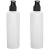 RASTKY Dispenser per Olio Massaggio, Flaconi a Pompa Ricaricabili, 2 Pezzi, Dispenser per Shampoo Crema 250 Ml per Lozioni Abbronzanti, Funzionamento Facile, Salone Spa