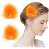 MWOOT 2 Pezzi fermagli per capelli con piume viola, copricapo piume anni '20, fermagli vintage fatti a mano per donne e ragazze, decorazioni Halloween, costumi carnevale, feste cosplay,Arancione