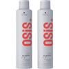 Schwarzkopf Professional OSiS Elastic Lacca Capelli Parrucchiere Superposable Finitura Liscia Anti Umidità Protezione Termica Fissaggio Normale 300 ml - Set di 2