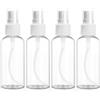 Redamancy 4 Pezzi 50ML Flaconi Spray, Flacone Spray Vuoto, Mini Flaconi Spray da Viaggio Vuoti, Plastica Trasparente Flacone Spray, Portatile Bottiglia Ricaricabile per Liquido Viaggio Cosmetico