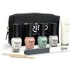 Trind Set 6 Pezzi Trattamento Rinforzante per Unghie Fragili Che Si Sfaldano, Sensibili, 4 x 9Ml, Crema Mani Nutriente Repair, Buffer Lucidatura, Bastoncini d'Arancio