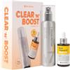 MIZON [MIZON] CLEAR'N'BOOST VITAMIN C SYNERGY SET - Vegan Peptide Booster Serum 150 ml + Real Vitamin C Ampoule 30 ml, routine coreana per glow, incarnato uniforme, pori e linee sottili