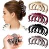 Nymora Cozy Cloud Clip: 4 mollette in silicone morbide per capelli, flessibili e antiscivolo, tenuta forte per donne, Squishy Hair Claw Clips