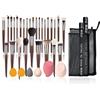 CNNONE Set di pennelli per trucco naturale, per ombretto, setole di capra, kit per trucco nabor kistey miscelazione pinceaux maquillage (XQN28PCS-2)