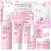 Miioto Set per la Cura Della Pelle Sakura, Kit Skincare Viso Completo 12 Pezzi