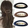 XINGNIAO Grandi fermagli per capelli da donna, opachi, ellisse per capelli sottili, fermaglio per capelli francese, graziose clip per acconciature, antiscivolo, forte tenuta, vintage, idea regalo per donne e