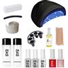 Esthetica ZAKISS STARTER KIT GEL POLISH SMALTO SEMIPERMANENTE UNGHIE + FORNETTO LED + OLIO CUTICOLE + 1 Rosso + 1 Nude + Cleanser + remover + base e top + Cleanser + remover + ACCESSORI