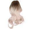 Otufan Parrucca da Donna con Capelli Lunghi Ricci, Parrucca Ondulata Morbida E Soffice con Capelli in Fibra Sintetica Oro Bianco Sfumato Per La Festa in Maschera di Halloween