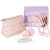 NÉONAIL Japanese Manicure Ritual - manicure giapponese kit con beauty case, kit lucidatura e lima per unghie - trattamento per unghie naturali e brillanti - set unghie fragili