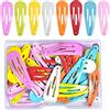 AvoDovA 50PCS Mollette per Capelli Bambina, 3CM Fermagli Capelli in Metallo Antiscivolo, Carino Fermagli per Capelli Donne, Capelli Antiscivolo Accessori per Bambini, Ragazze Donne (Colorato)