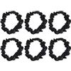 FOLODA Elaborato Silk Like Hairtie per le donne Anelli per capelli Elegante increspato Seta come Scrunchies Corda per capelli Sottile Corda quadrata Sciarpa Cravatta