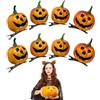 Spldsun 8 pezzi Fermagli Capelli Halloween, Fermagli per capelli a forma di zucca, adatti per Halloween, feste e acconciature festive