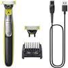 PHILIPS Rasoio elettrico PHILIPS ONEBLADE 360 - QP2730/20 - Pettine 5 in 1