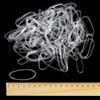 GEEHUA 200 elastici per capelli, grandi, trasparenti, 5 cm, elastici in TPU | Elastici per capelli fini per coda di cavallo, trecce, dreadlock, matrimonio