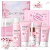 Miioto Sakura Skin Care, Kit Skincare Viso Completo, Skin Care Kit, 11 Pezzi | Skincare Coreana kit Viso Completo mit Maschera Facciale Fango, Crema, viso e Siero Occhi, Idratante e Antietà