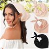 Generic Fascia per capelli per donne e ragazze, 3 pezzi, in chiffon, bandana, triangolare, fazzoletto, nero, caffè, cachi, 1 Count (Pack of 1)
