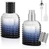 LOPHE Nebulizzatore Profumo, 2 PCS 50 ml Atomizzatore Profumo Bottiglia di Profumo Vuota con 3 Accessori, Vetro Nebulizzatore Profumo per Viaggiare, Festa, Vita Quotidiana