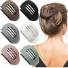 TZEKING 6 Pezzi Mollettone Capelli Donna,Mollettone Antiscivolo,Fermaglio donna Elegante,Ciappo Capelli Donna Forti e Antiscivolo,Pinze per Capelli Elegante,Francese Accessori Adatto a Ragazze
