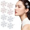 Lurrose 8 Fermagli Capelli Fiocco di Neve: Mollette Natalizie Capelli per Bambini e Ragazze