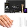Aprés Mini Gel-X Starter Kit - Kit di estensione per unghie in gel morbido di qualità professionale con lampada LED | 70 punte per unghie (14 misure), estensione gel fisso, preparazione e mini luce
