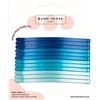 Basic Sense Forcine Jumbo per capelli da donna, 12 pezzi, blu, L | Forcine blu e impugnature Kirby in metallo per capelli spessi. Grandi fermagli per capelli da 8 cm / 3.1in
