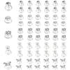 DODUOS 60 PCS Fermagli Spirali per Capelli, Fermaglio Spirali per Capelli, Forcine a Spirale di Perle e Diamanti Accessori Clip a Spirale per Matrimonio Sposa Donna Ragazza (5 Stili)